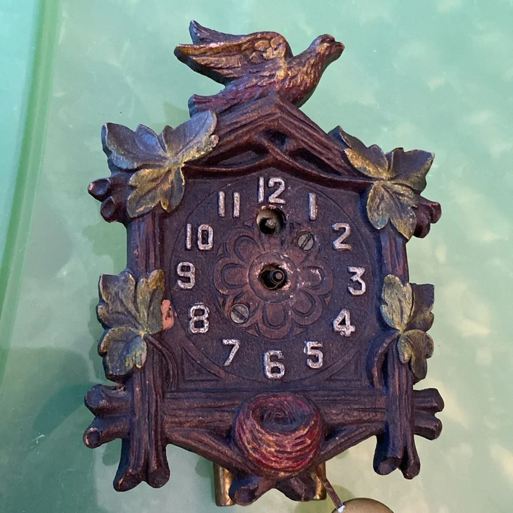 Vintage Wooden Cuckoo Clock with Bird Design from Keebler Watch Co.